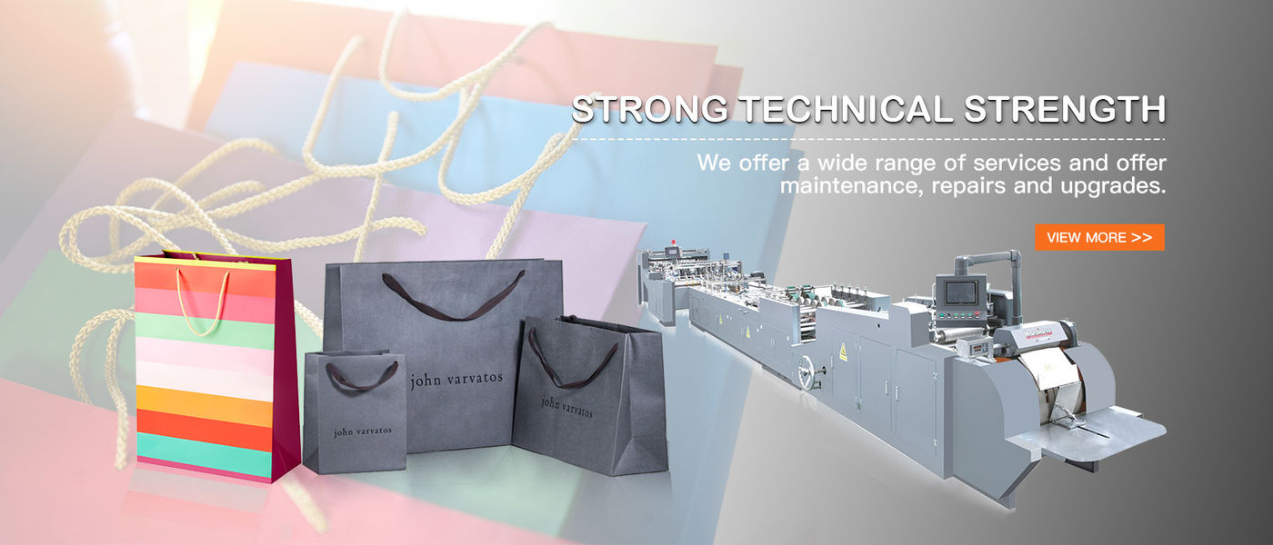 China best Sheet Fed Paper Bag With Handle Machine on sales